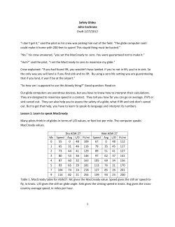 1 Safety Glides John Cochrane Draft 2/27/2012 &ldquo;I don`t get it,&rdquo; said