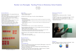 Number Line Rectangles - SFSU Mathematics Department