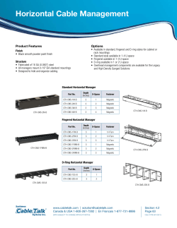 Horizontal Cable Management
