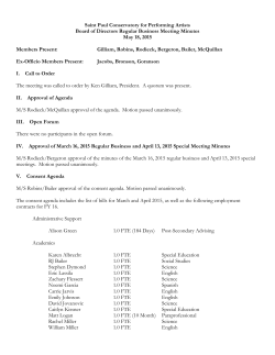 Minutes 05-18-2015 - Saint Paul Conservatory For Performing Artists