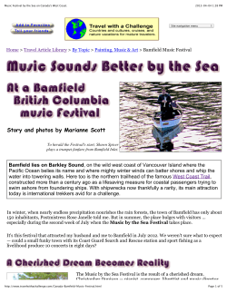 Music Festival by the Sea on Canada`s West Coast.