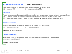 Example Exercise 12.1 Bond Predictions