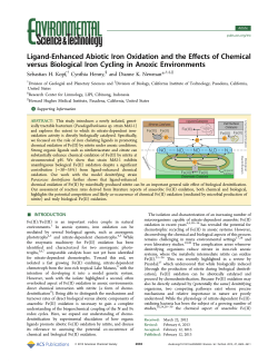 Ligand-Enhanced Abiotic Iron Oxidation and the