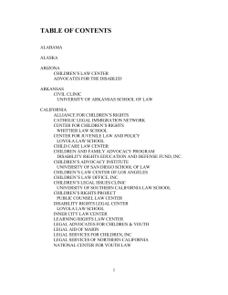 table of contents - American Bar Association