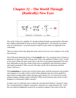 Chapter 22 &ndash; The World Through (Radically) New Eyes