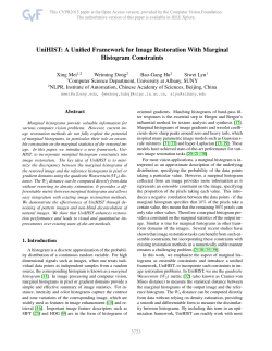 UniHIST: A Unified Framework for Image Restoration With Marginal