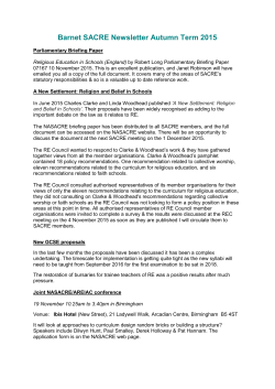 Autumn 2015 Newsletter