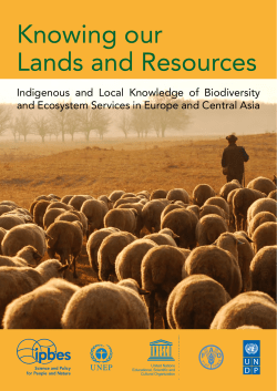 Indigenous and Local Knowledge of Biodiversity