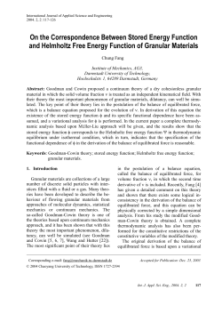 On the Correspondence Between Stored Energy Function and