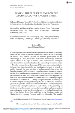 review: three perspectives on the archaeology of ancient china