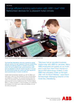 Energy efficient building automation with ABB i