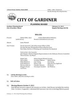 city of gardiner planning board