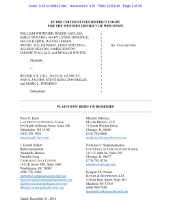 Plaintiffs` Brief on Remedies