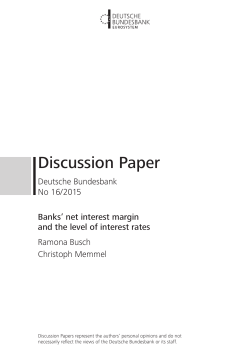 Banks` net interest margin and the level of interest rates