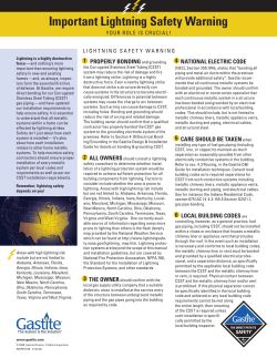 Important Lightning Safety Warning