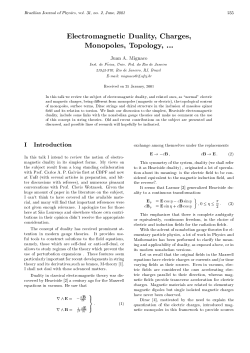 Electromagnetic Duality, Charges, Monopoles, Topology,