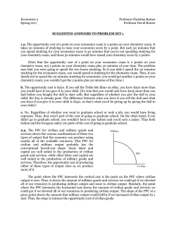 Problem Set 1 Suggested Answers