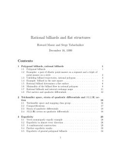 Rational billiards and flat structures