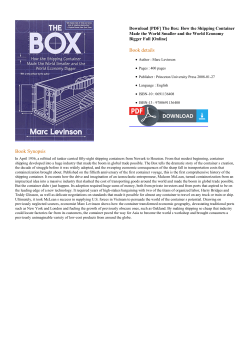 The Box: How the Shipping Container Made