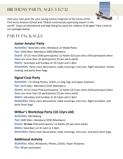 Activities - College Park Aviation Museum