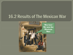16.2 Results of The Mexican War