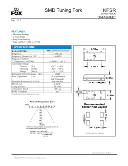 SMD Tuning Fork KFSR