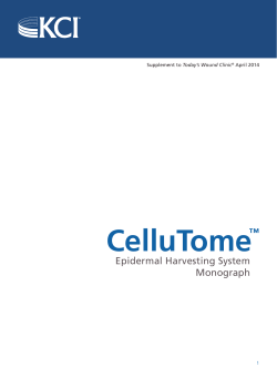 CelluTome&trade; Epidermal Harvesting System Monograph