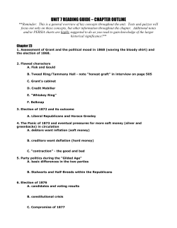 UNIT 8 STUDY GUIDE &ndash; CHAPTER OUTLINE