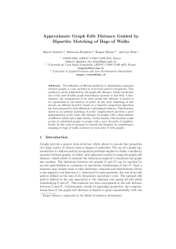 Approximate Graph Edit Distance Guided by Bipartite Matching of