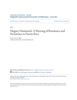 Maguey Hammock - DigitalCommons@University of Nebraska