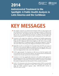 Antiretroviral Treatment in the Spotlight