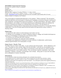 Experimental Drawing - University of Florida