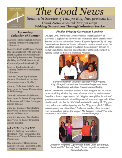 The Good News - Seniors In Service of Tampa Bay