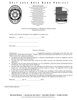 Juvenile Tattoo Removal Parental Consent Form