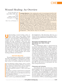Wound Healing: An Overview - Jeffrey E. Janis, MD, FACS