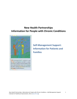 New Health Partnerships Information for People with Chronic