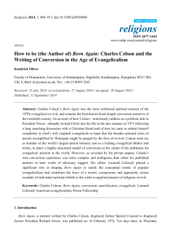 (the Author of) Born Again: Charles Colson