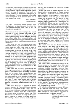 Igor Lukes. Czechoslovakia between Stalin and Hitler: The