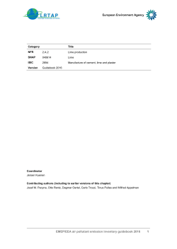 2.A.2 Lime production 2016 - European Environment Agency
