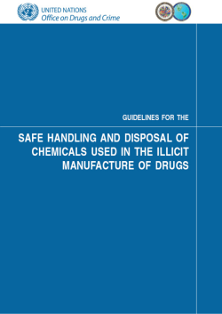 Guidelines For Safe Handling And Disposal Of Chemicals Used In