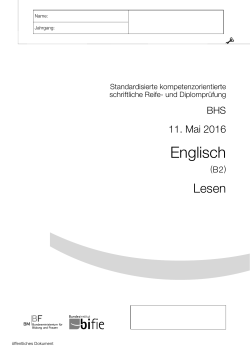 Englisch - und Diplompr&uuml;fung (SRDP)