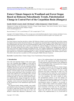 Future Climate Impacts in Woodland and Forest Steppe Based on