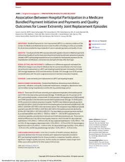 Association Between Hospital Participation in a