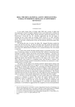 Duffy, James --- "Roll the Dice, Rational Agent: Should Extra