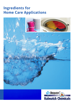 Ingredients for Home Care Applications
