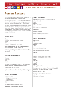 Roman Recipes