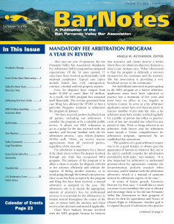 In This Issue - San Fernando Valley Bar Association