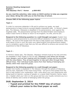 Summer Reading Essay - Nutley Public Schools