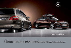 Genuine accessories for the E-Class