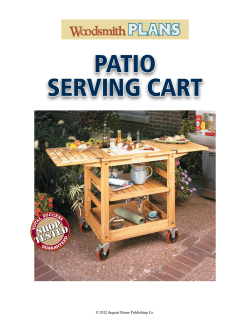 patio serving cart
